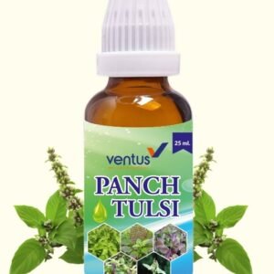 Panch Tulsi Drops by Ventus is a powerful Ayurvedic formulation made from five rare and potent types of Tulsi – Ram Tulsi, Shwet Tulsi, Shyam Tulsi, Shree Tulsi, and Van Tulsi. This natural health supplement is specially designed to boost immunity, support respiratory health